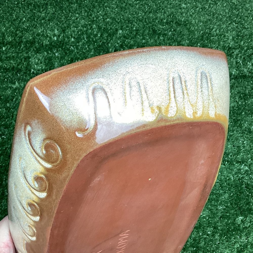 Vintage Frankoma Pottery Serving Dish Platter Desert Gold 94Q - Picture 14 of 15
